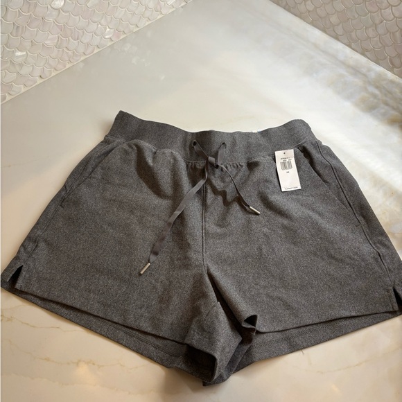 Old Navy Gray Athletic Shorts with Drawstring Waistband - Picture 1 of 3